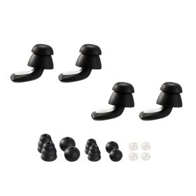 Ear Plugs for Sleeping Noise Cancelling, NRR 25 dB Reusable High Noise Reduction Earplugs, Flexible Silicone Soft Earplug with 12 Ear Tips in M / L