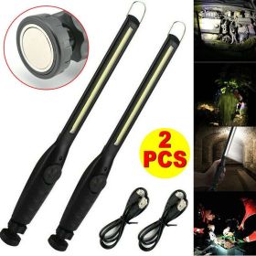 LED COB Rechargeable Magnetic Torch Inspection Lamp 360°Rotation Work Light