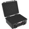 Hard Pistol Cases with Pre-cut PU Foam, Waterproof & Dustproof Hard Gun Case for 6 Pistol, 19.3×17.1×8.3 in Lockable Pistol Case, Black