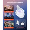 Concert Ear Plugs, 2 Pairs Reusable High Fidelity Musician Ear Plugs, SNR 27 dB High Noise Reduction Earplugs, Flexible Silicone Soft Music Ear Plugs