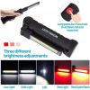 2PCS Magnetic COB LED USB Rechargeable Work Light Portable Flashlight Torch Lamp
