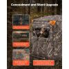 Hunting Blind, 2-3 Person See Through Ground Blinds with Carrying Bag, 360 Degree Portable Camouflage Tent