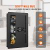 25.59" Tall Wall Safe, 3-Tier Hidden Wall Safe with Keypad, 3 Removable Shelves & 6 Key Holders