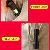 2× Mini Aufladbar 950000LM Hell COB LED Taschenlampen Taktische Fackel+Box