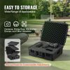 Weatherproof Hard Case, Heavy Duty Protective Dry Box Case with Pre-cut Foam, and Retractable Pull Handles for Travel, Hunting, Military, Tactical